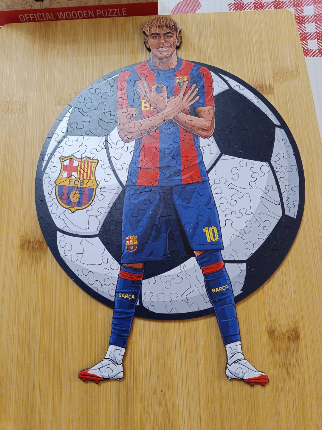 Customer photo review of Lamine Yamal - Puzzle en Bois