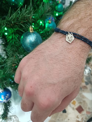 Recensione con foto di un cliente su Lupo 🐺 - Bracciale animale guida