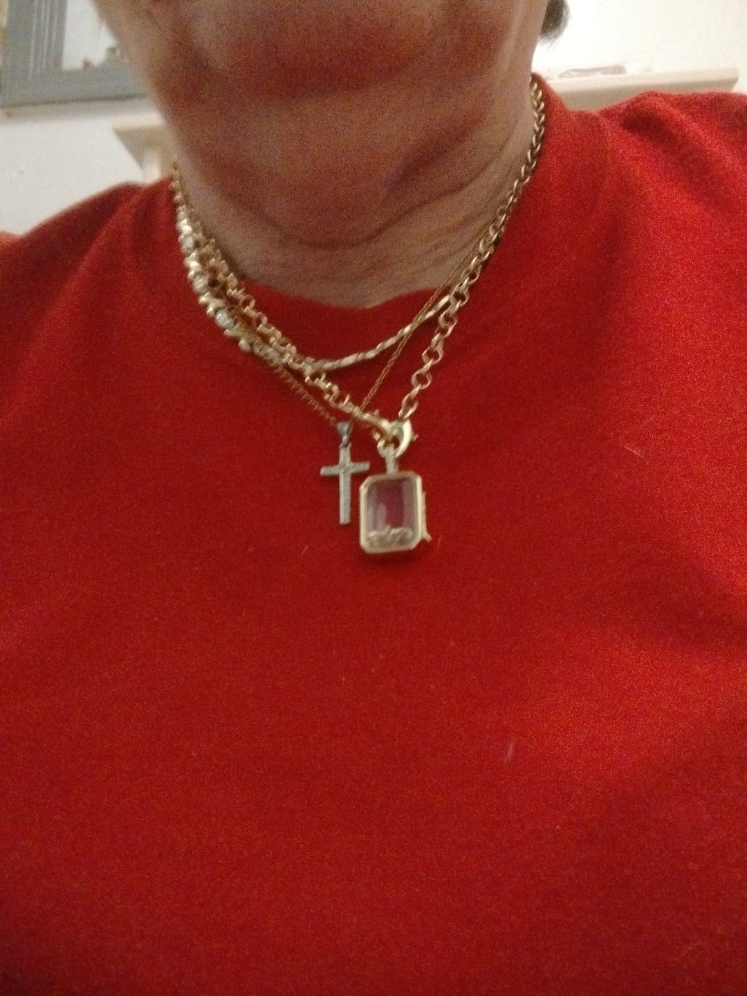 Customer photo review of FabuLove Charm Necklace