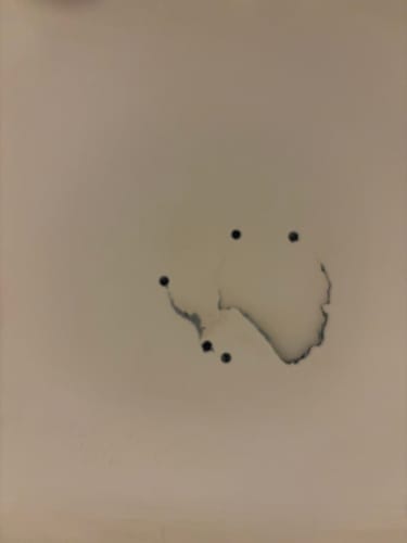 Customer photo review of Large Wall Damage - Tub and Shower Repair Kit