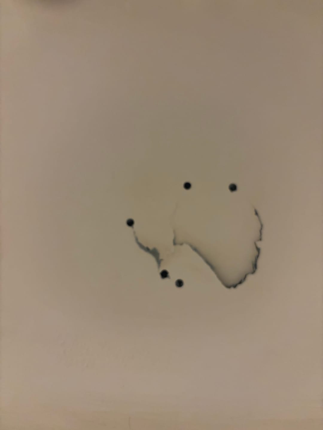 Customer photo review of Large Wall Damage - Tub and Shower Repair Kit