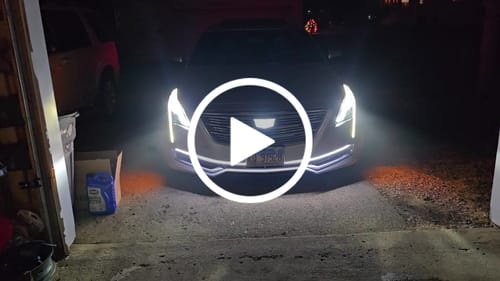 Customer video review of Cadillac Logo Front Grille LED Luxury Metallic Dynamic Crystal Illuminated Emblem
