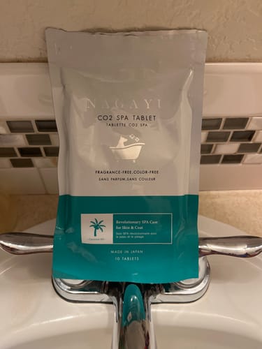 Customer photo review of CO2 Tablet For Canine Skincare | Coconut Oil | 10 Pack
