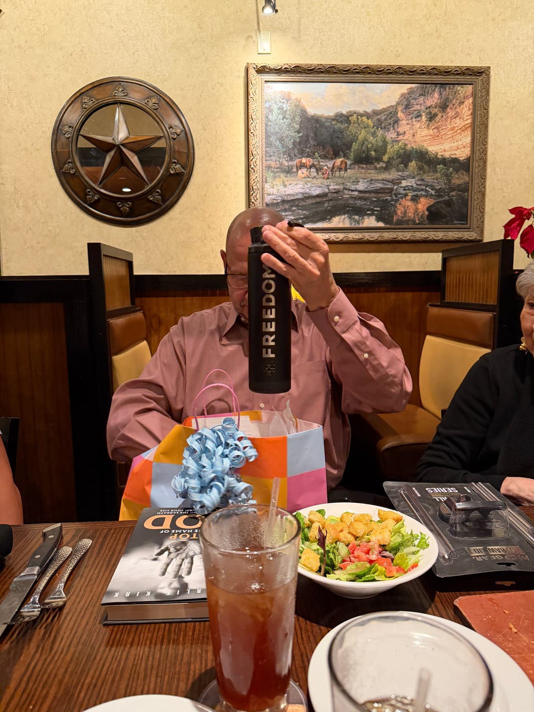Customer photo review of Freedom Stainless Steel Bottle
