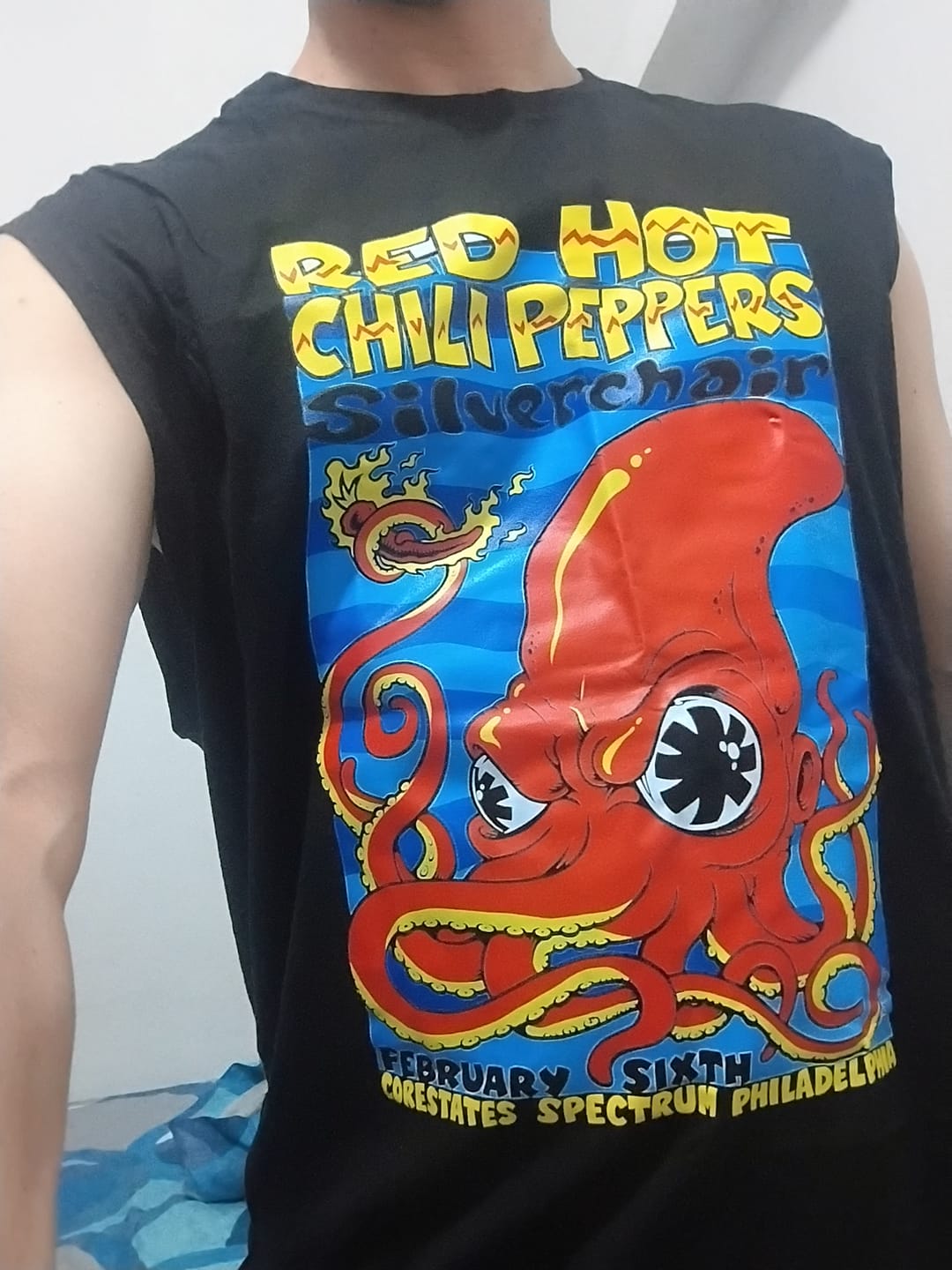 Customer photo review of Esqueleto Manga Sisa Silverchair Red Hot Chilli Peppers RHCP