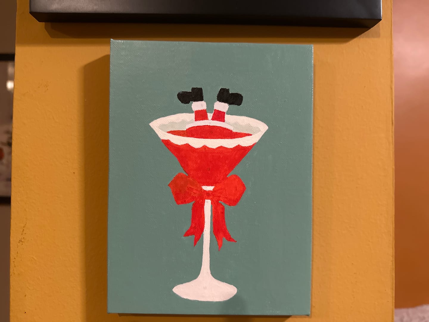 Customer photo review of 6 Mini Paintings - Santa & Cocktail Set
