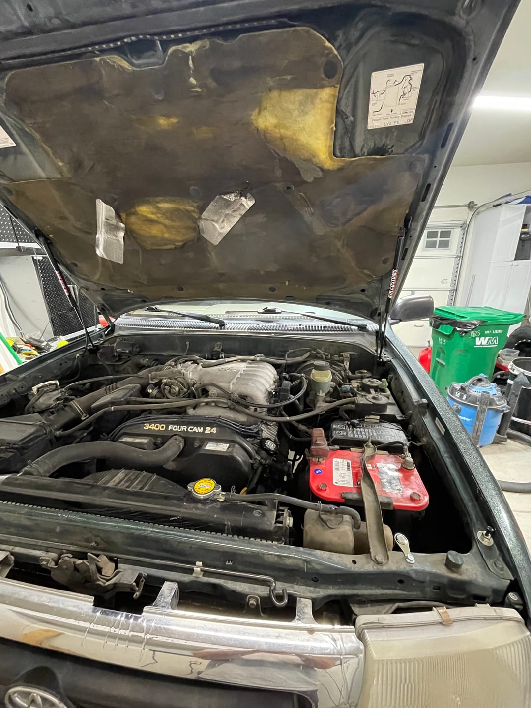 Customer photo review of 1996-2004 Toyota Tacoma EZ Lift Hood Struts