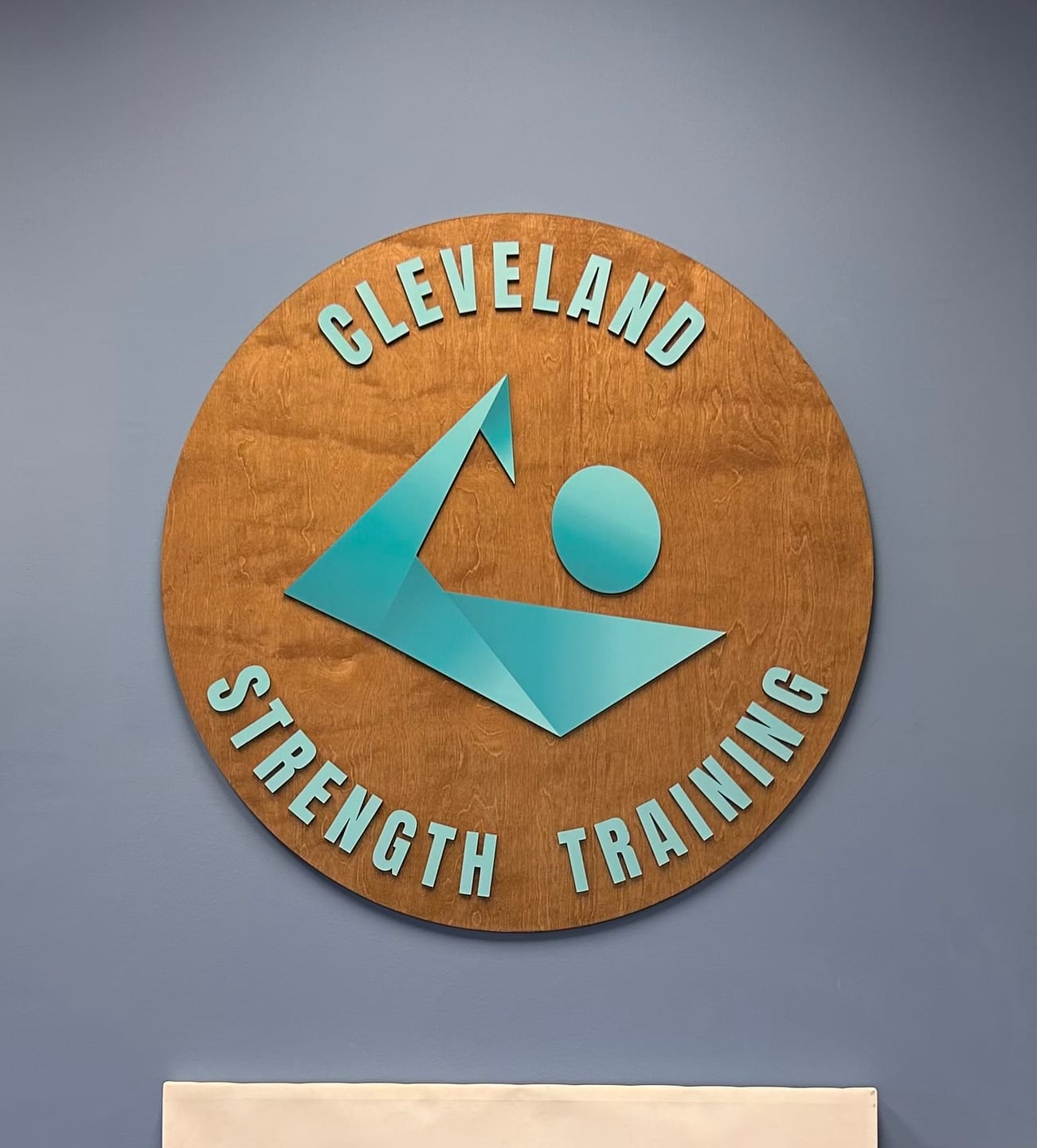 Customer photo review of Custom Round Indoor 3D Logo Sign For Businesses  | Laser Cut Wood Sign | Business Logo Sign | Custom PVC Sign | Custom Wood Sign