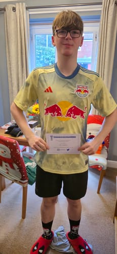 Customer photo review of Mens Mystery Football Shirt