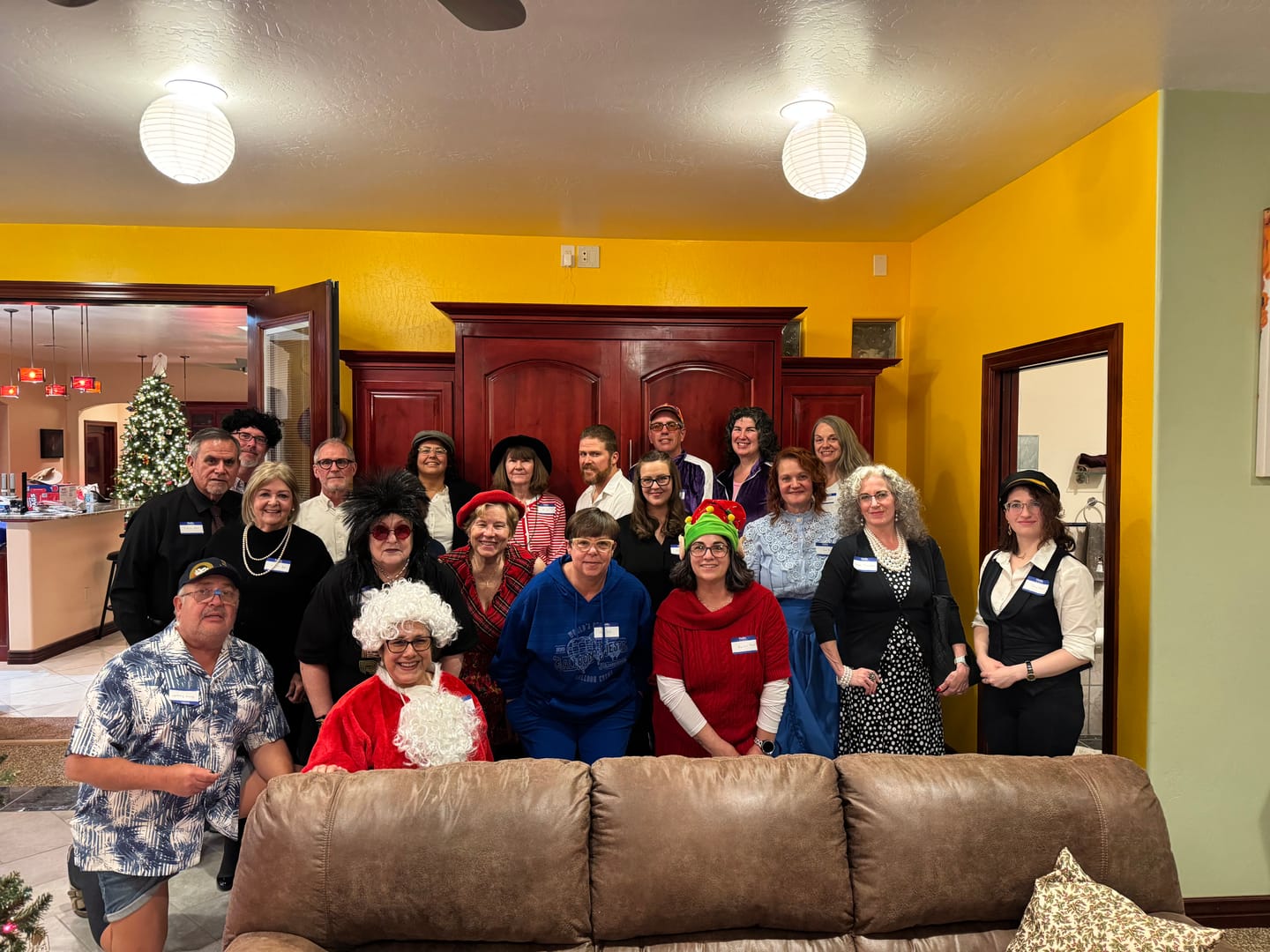 Customer photo review of Polar Express Christmas Train Murder Mystery Game Kit