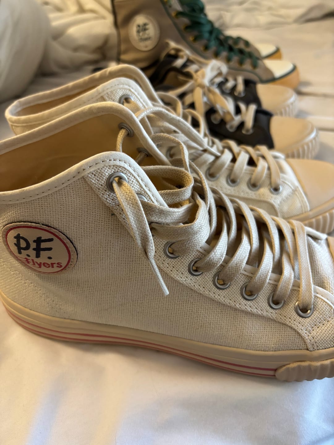 Customer photo review of Center High-Top White/Biscotti
