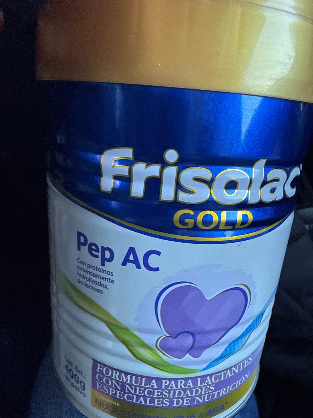 Customer photo review of Frisolac Gold Pep A C (0 A 12 Meses) Pack Con 800 Gr