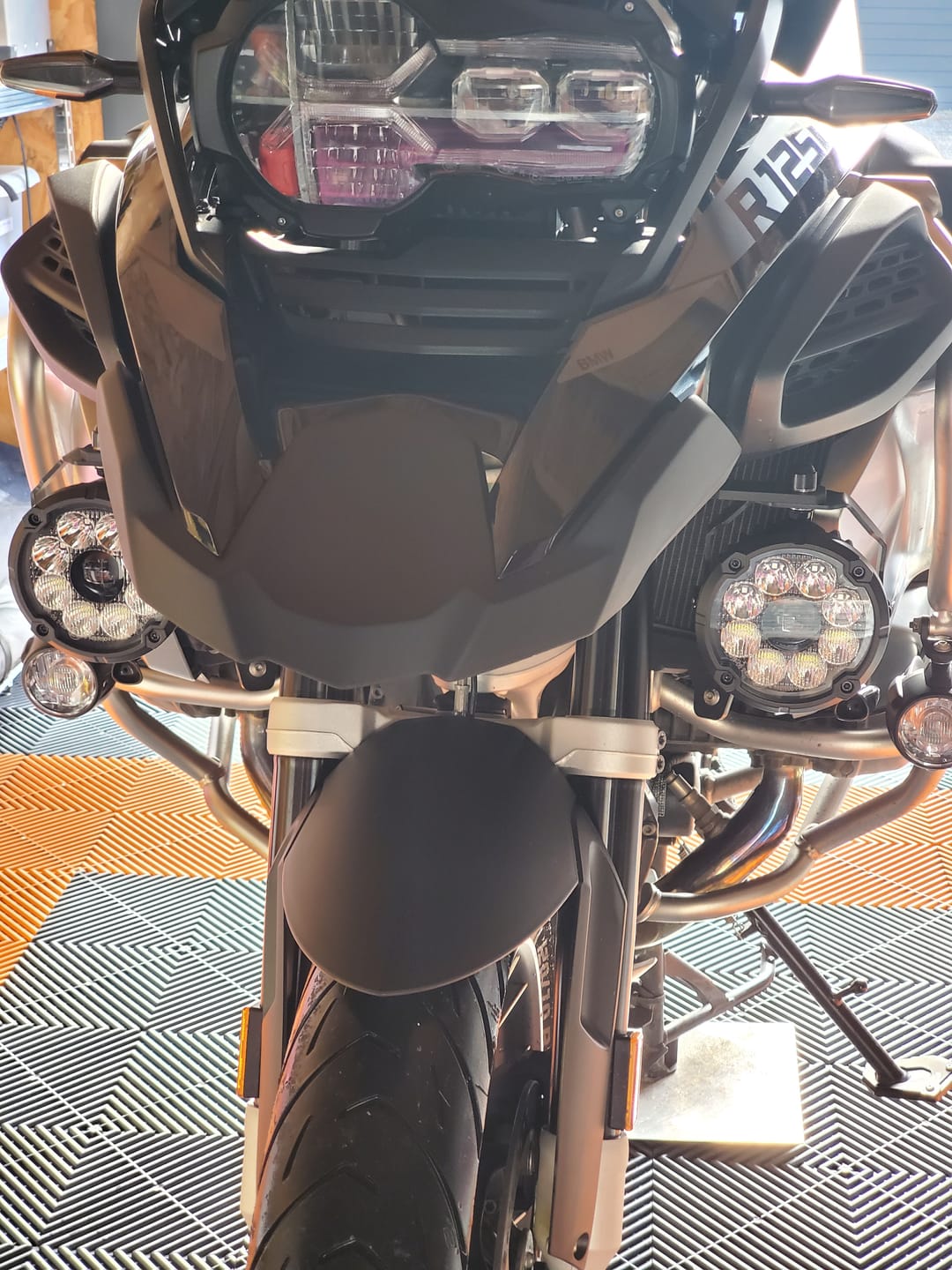 Customer photo review of Under Nose Mount for Motorcycle Lights
