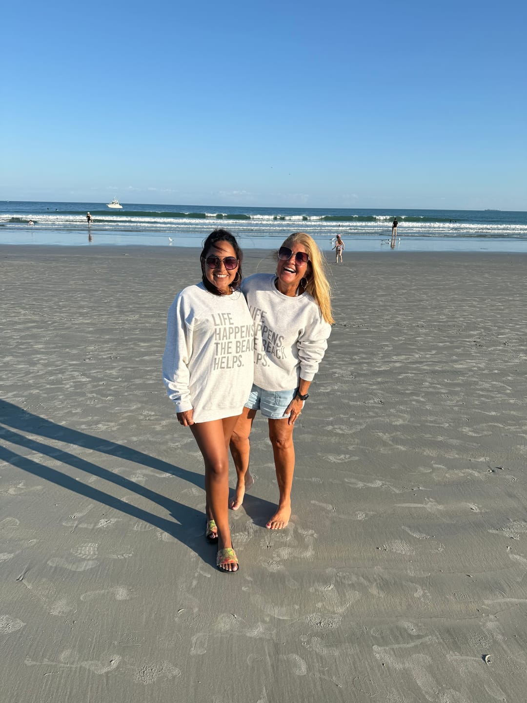 Customer photo review of Life Happens. The Beach Helps.