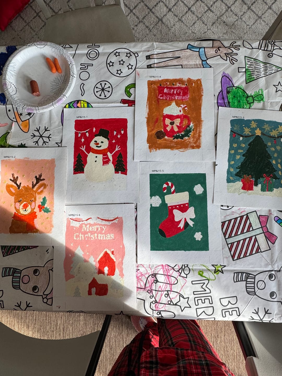 Customer photo review of 6 Mini Paintings -  Classic Christmas Set