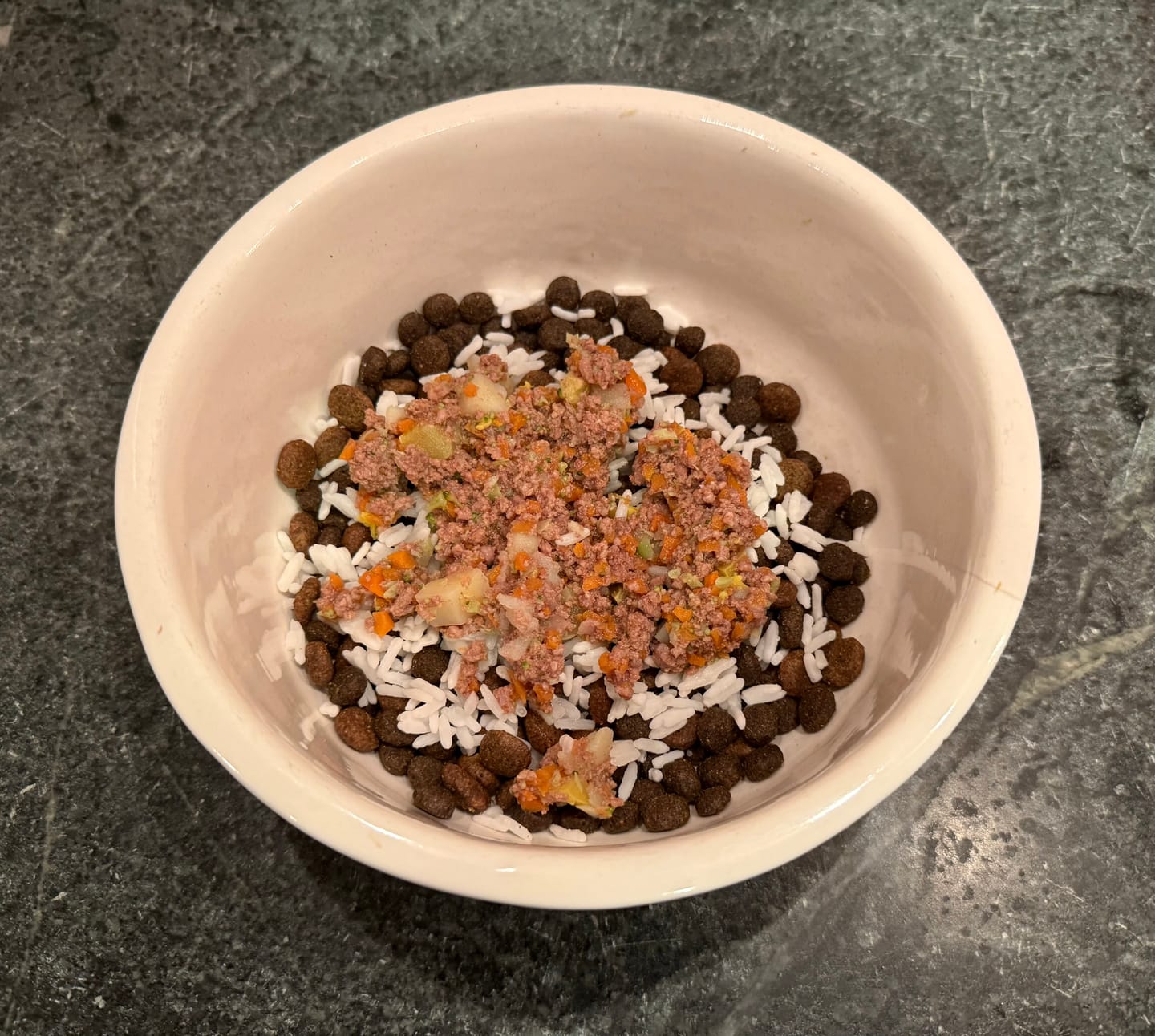 Customer photo review of Oh Deer! Dog Food or Food Topper