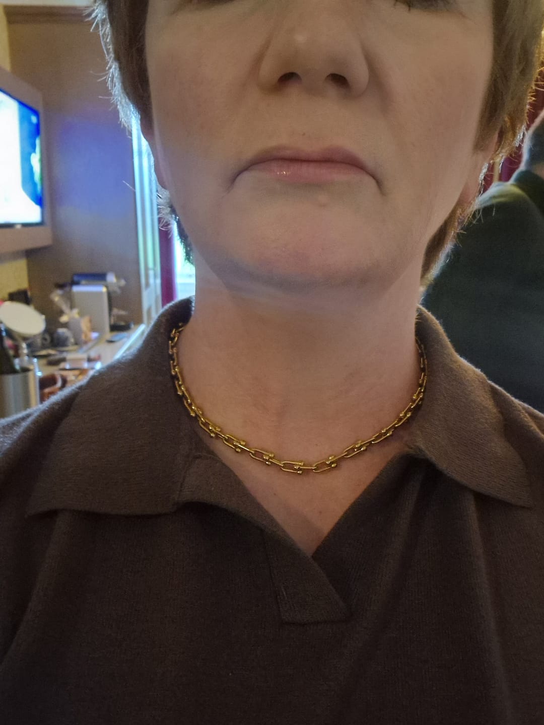 Customer photo review of Allure Necklace Gold