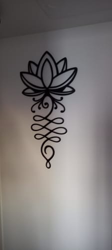 Customer photo review of Décoration Murale en Métal - Lotus (V01)