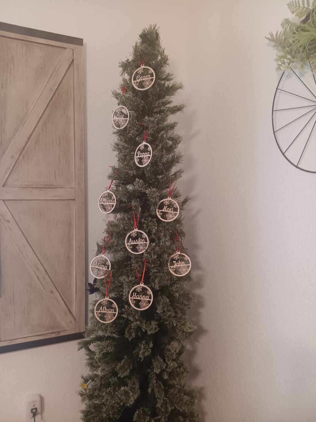 Customer photo review of Personalized Christmas Ornaments