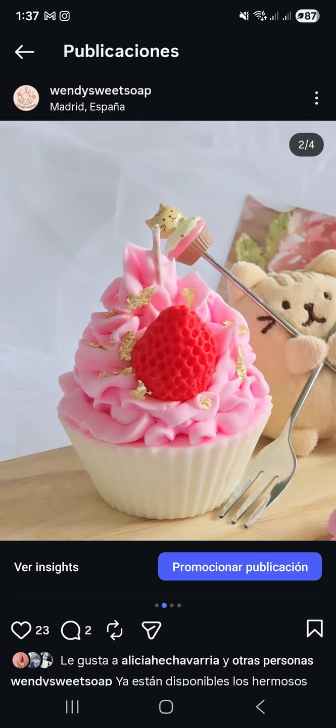 Customer photo review of Fragancia CARAMEL RASPBERRY & VAINILLA
