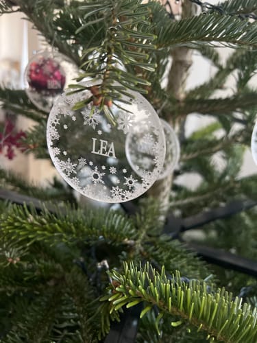 Customer photo review of Weihnachtsdeko mit Schneeflocken