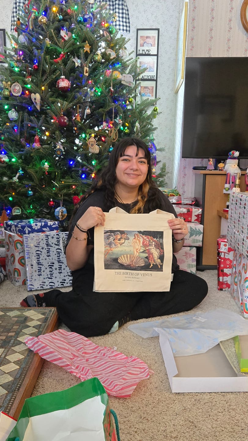 Customer photo review of Sandro Botticelli "The birth of Venus" - Tote Bag