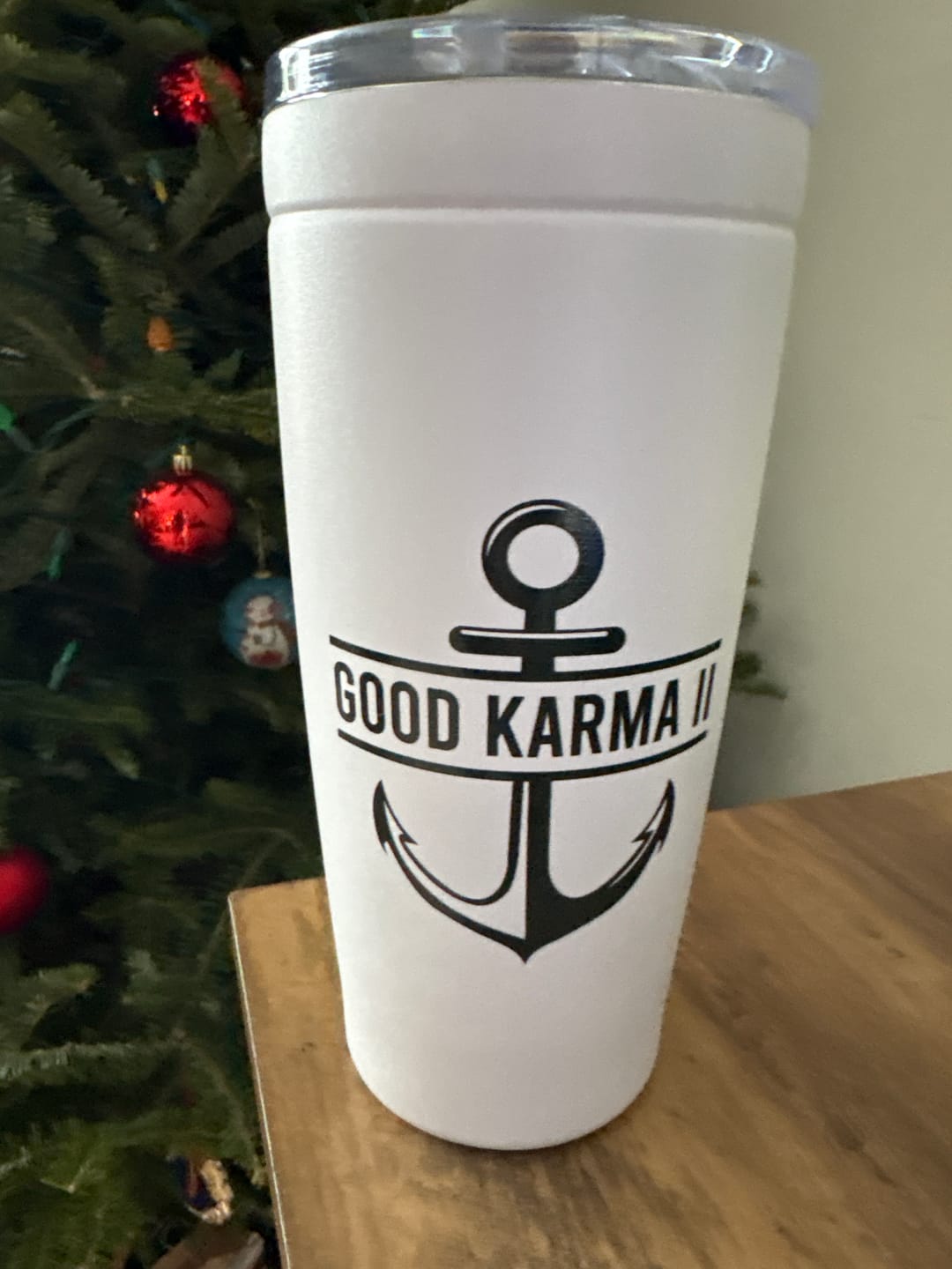 Customer photo review of Custom Nautical Tumbler