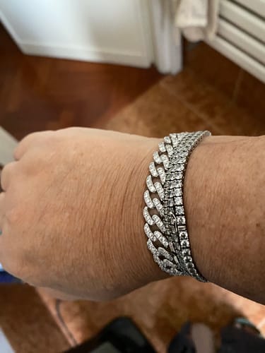 Customer photo review of BRACCIALE GRUMETTA CON ZIRCONI