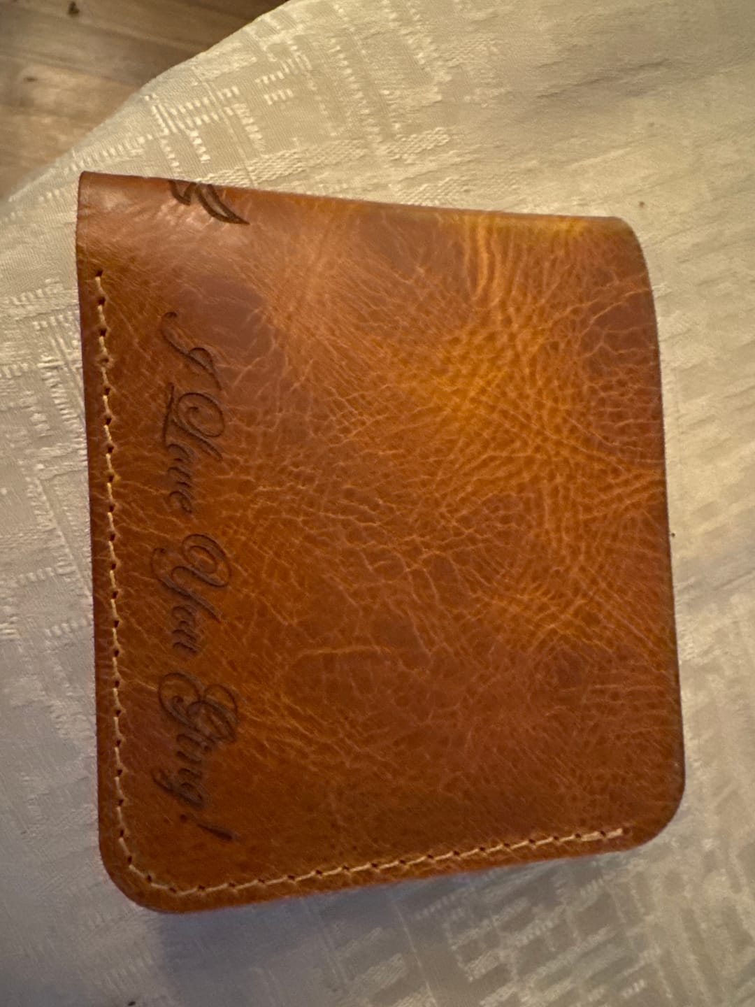 Customer photo review of Big Bend Bifold Wallet