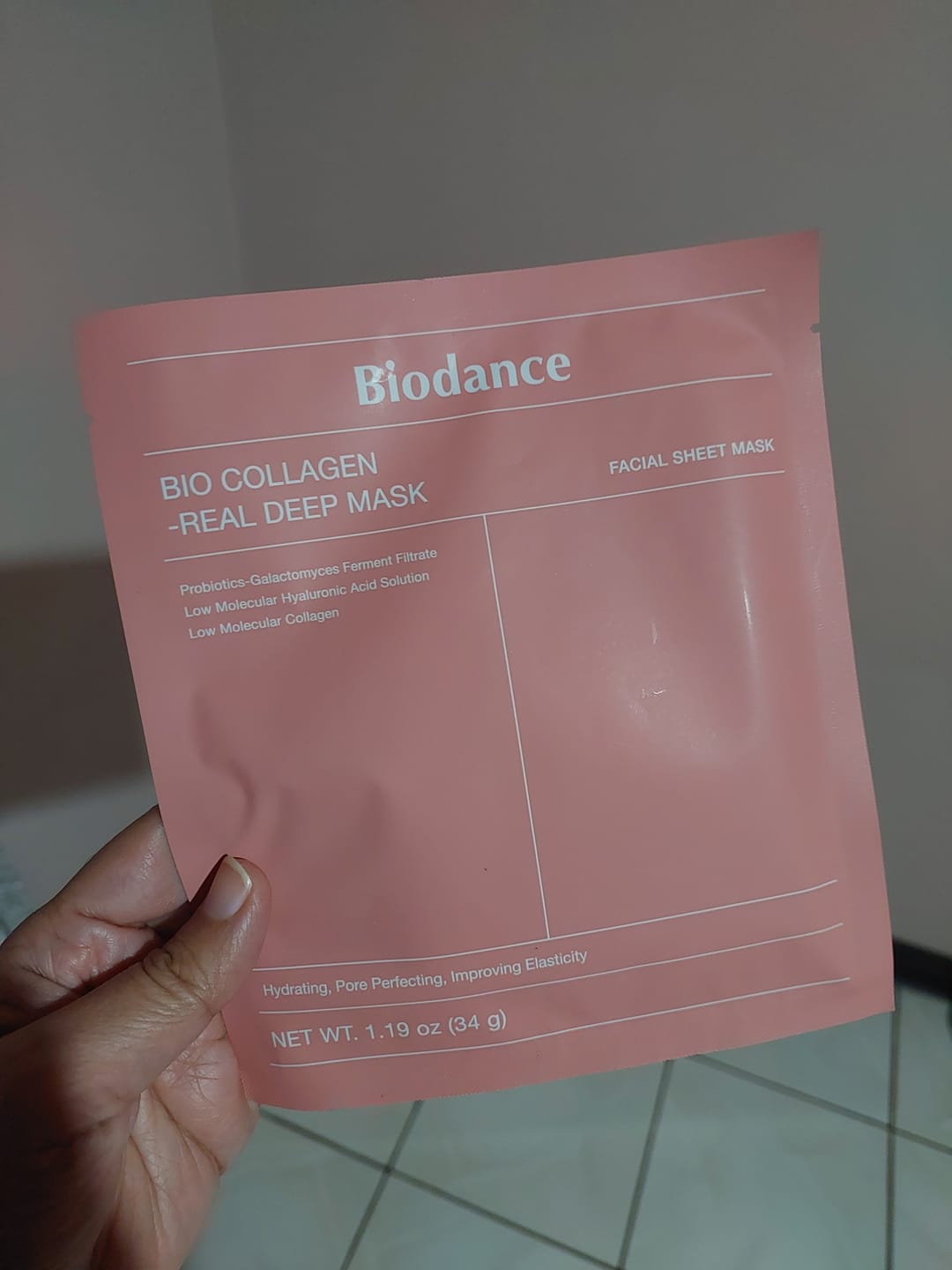 Customer photo review of Biodance Bio-Collagen Real Deep Mask
