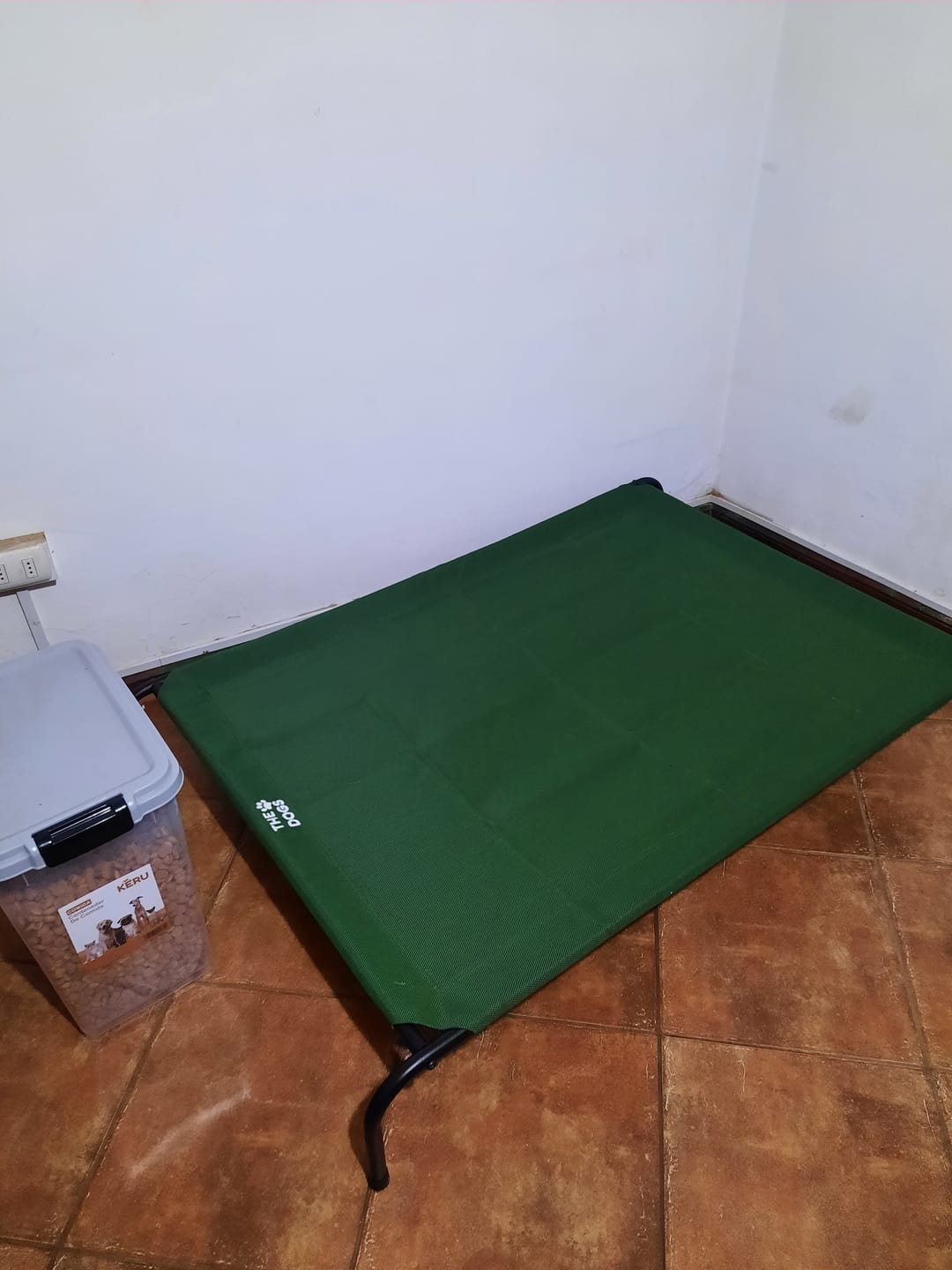 Customer photo review of Cama Elevada THE DOGS: Frescura y Ventilación