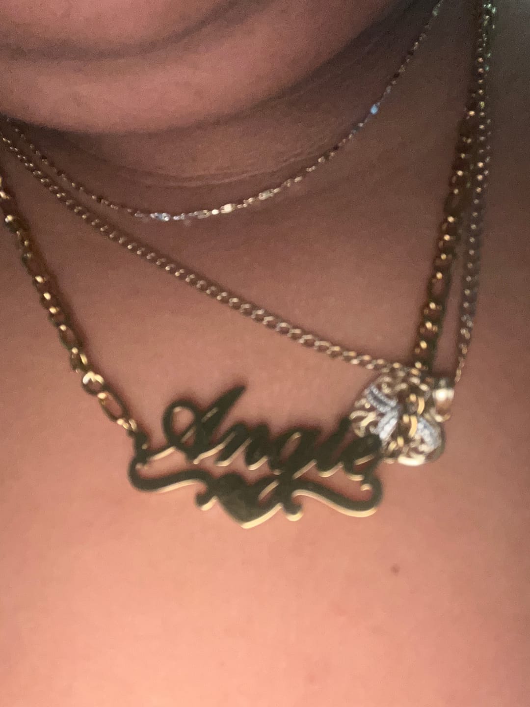 Customer photo review of Love Name Necklace