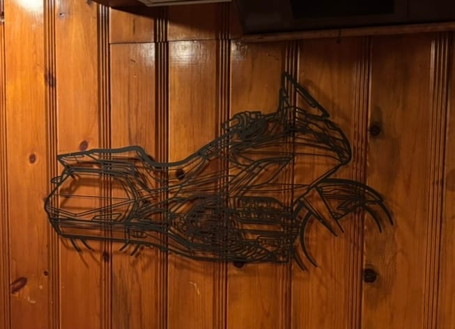 Customer photo review of Goldwing 2022 Silhouette Metal Wall Art