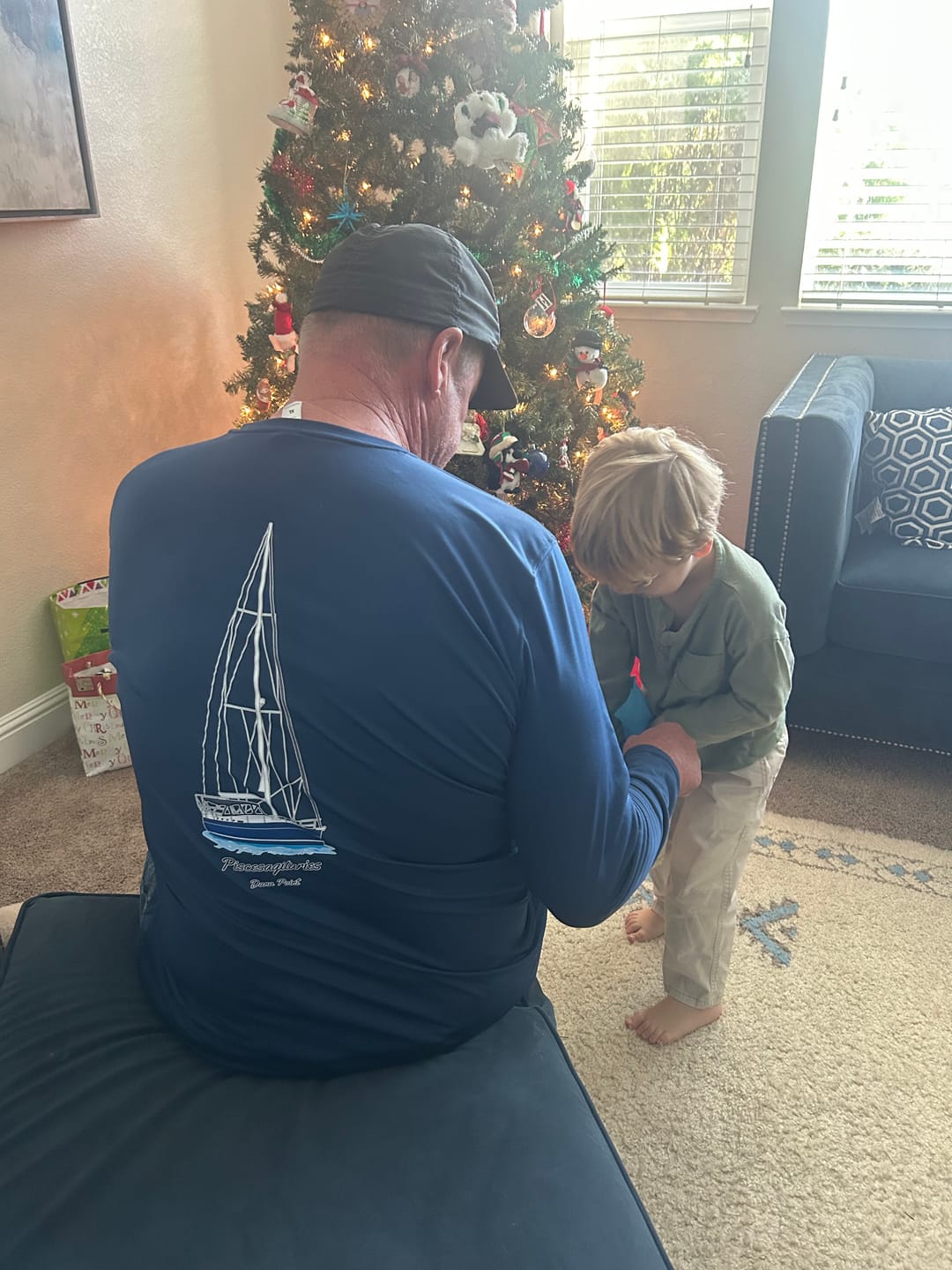 Customer photo review of Dri-Fit Custom Boat Shirts - Long Sleeve