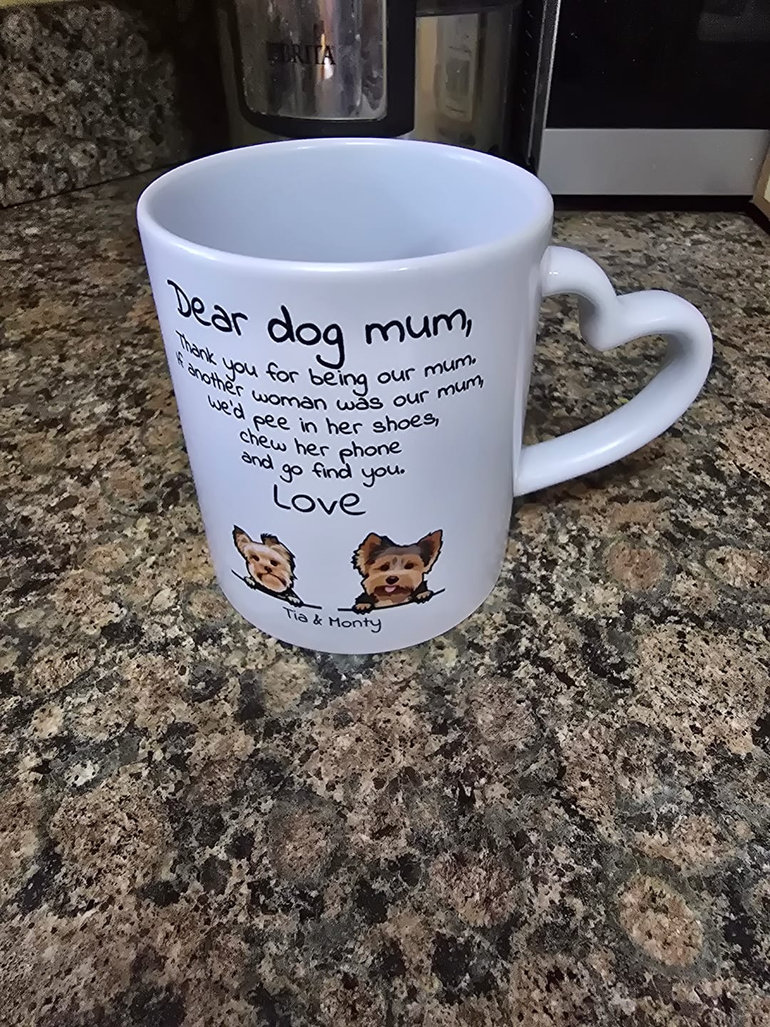 Customer photo review of Dear Dog Parent - Personalised Mug