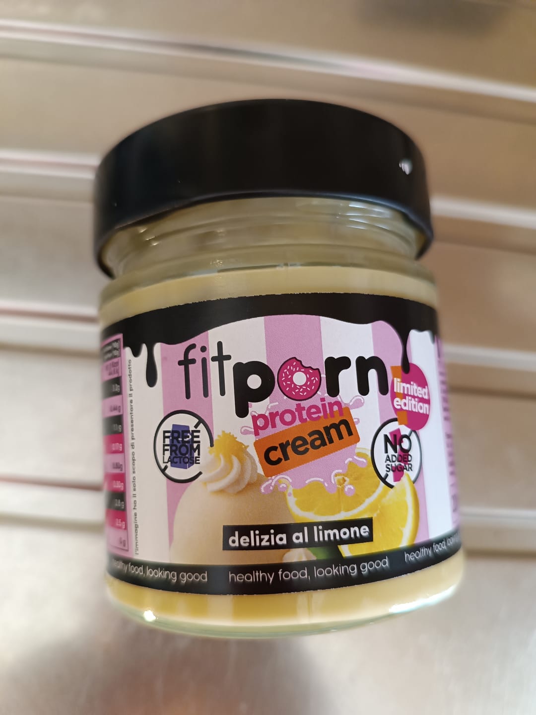 Customer photo review of Crema proteica Delizia al Limone Senza Lattosio
