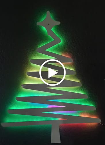 Customer video review of Abstract Christmas Tree - Metal Wall Art