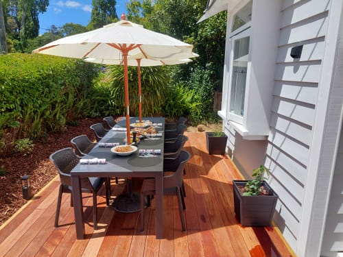 Customer photo review of Julie Double Table and 8 Eva Chairs