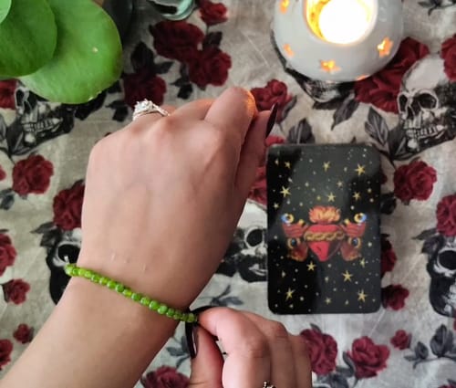 Customer photo review of Peridot Bracelet Mini