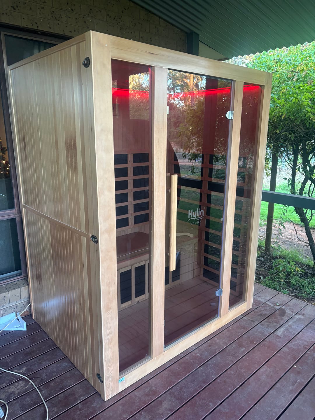 Customer photo review of Kylin Low EMF Carbon Infrared Sauna Room 3 Person QD-D3