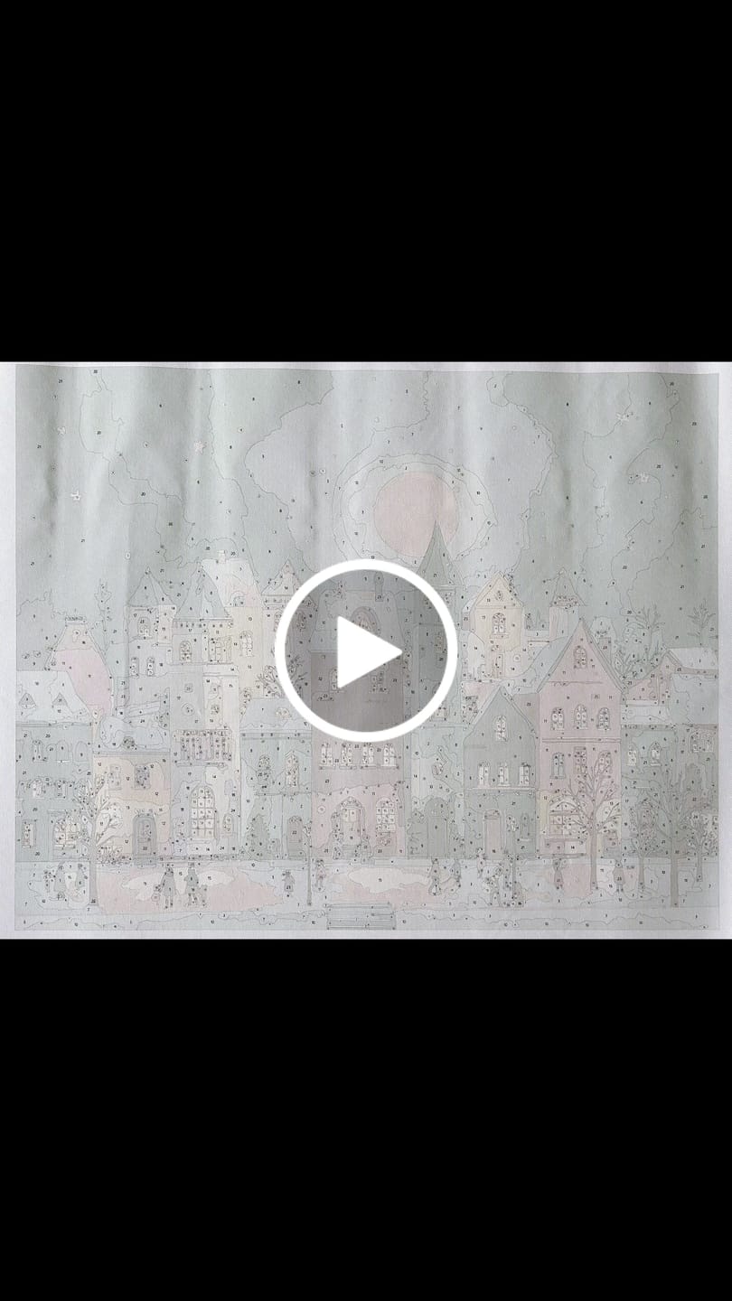 Customer video review of Malen nach Zahlen - Weihnachtsstadt