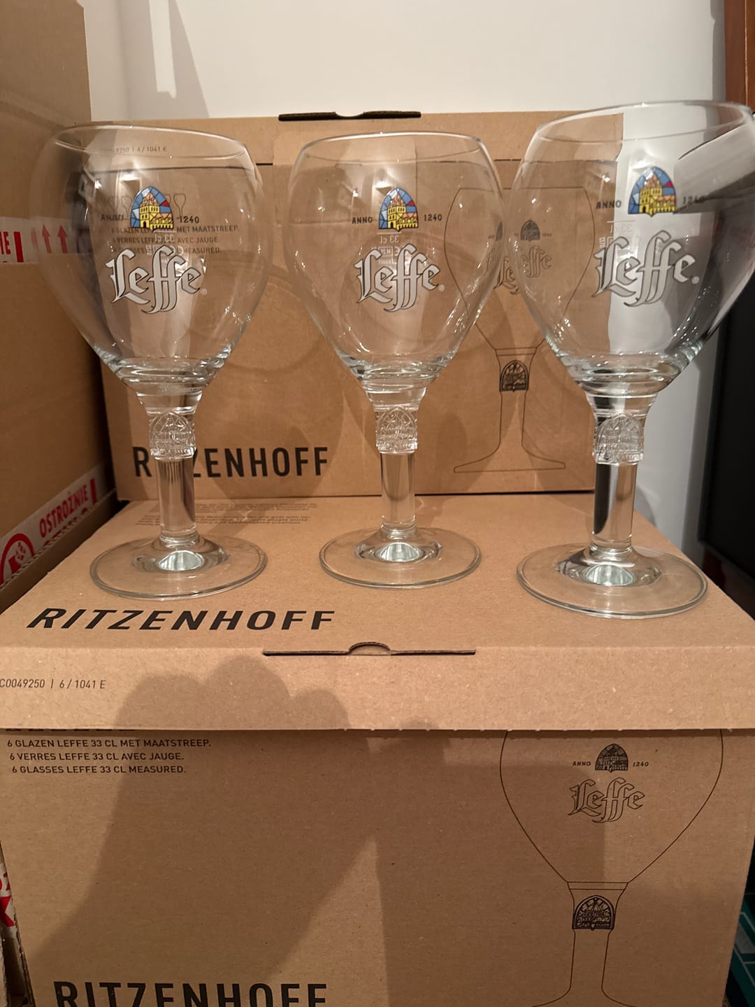 Customer photo review of Leffe Bierglazen 330 ml - 6 Stuks