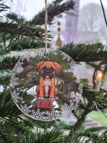 Customer photo review of Hunderassen mit Namen Weihnachtsdeko