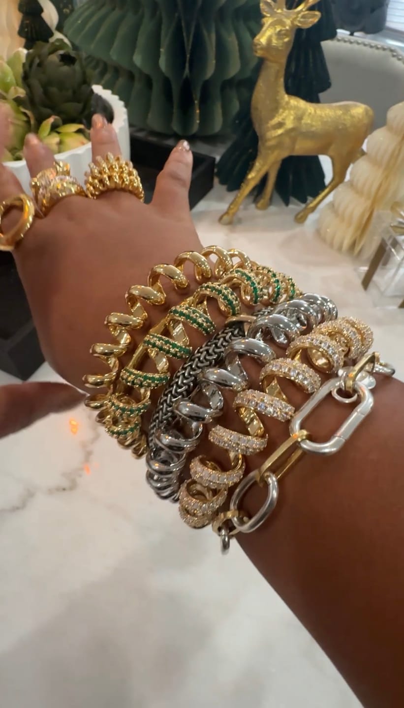 Customer photo review of ONION RING BRACELETS