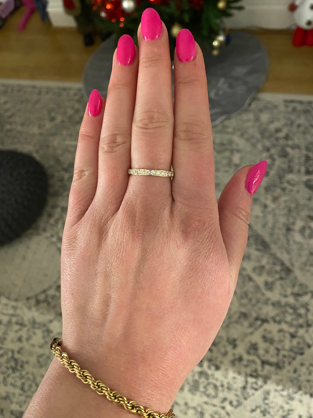 Customer photo review of Eternity Band Ring