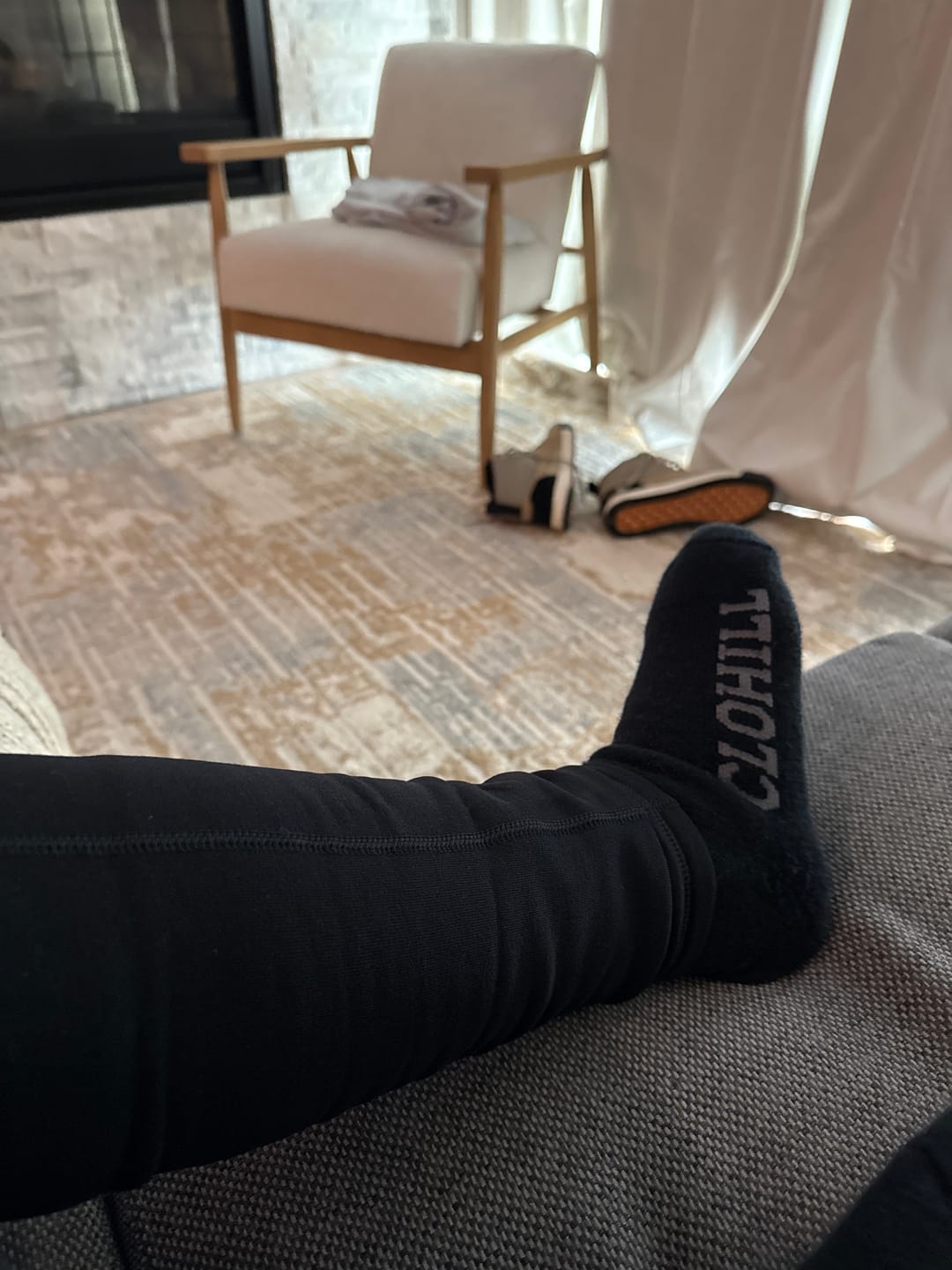 Customer photo review of Heavy Duty Alpaca Boot Socks丨Unisex