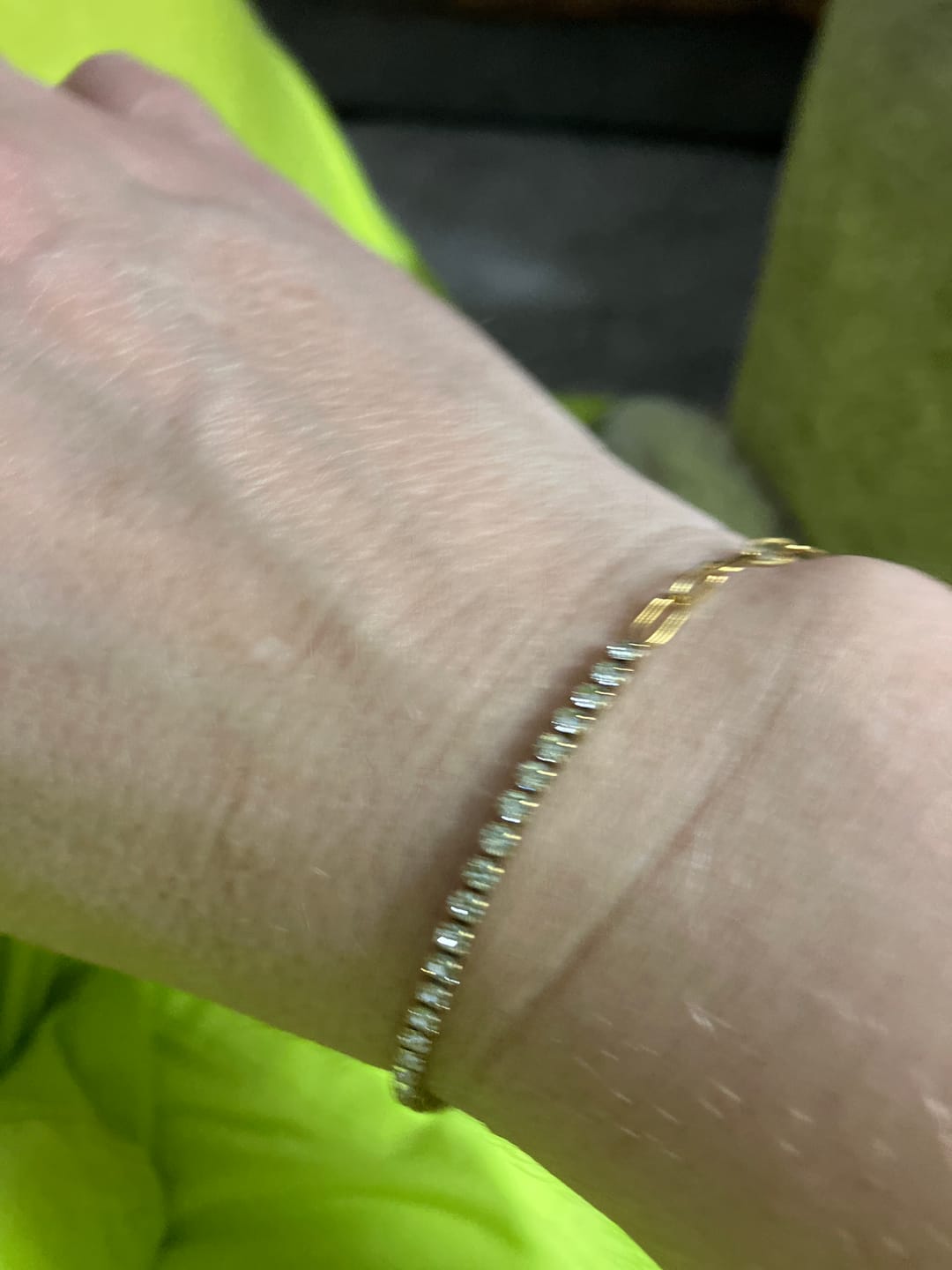 Customer photo review of Fae Tennis Bracelet
