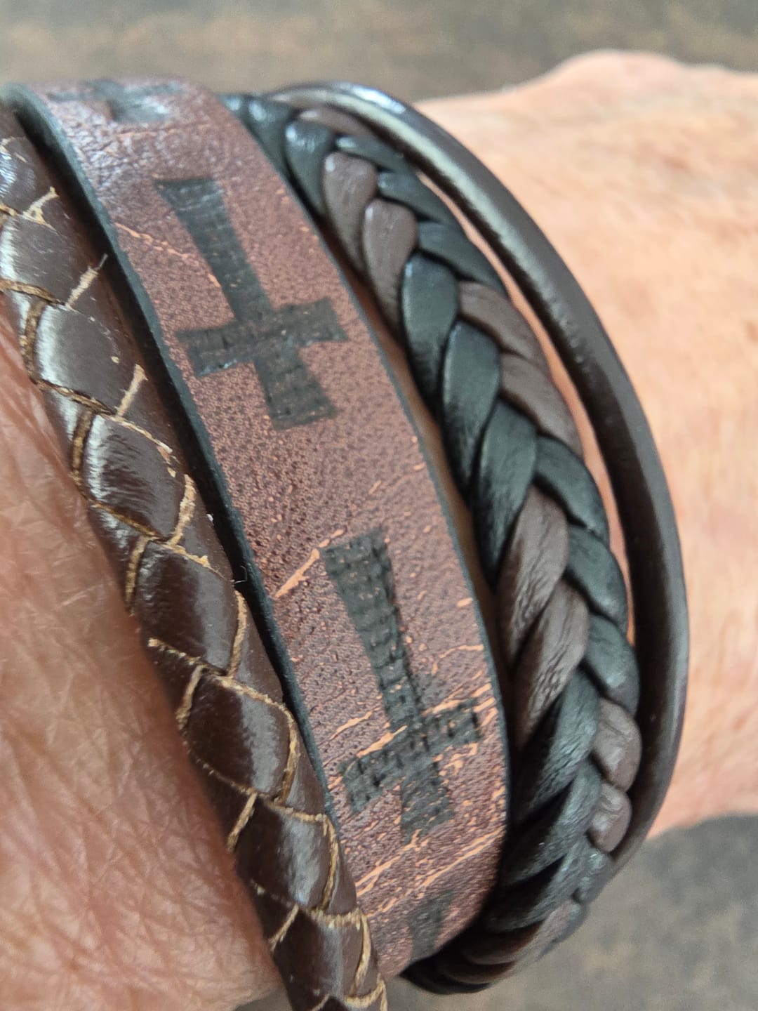 Customer photo review of Bracelet du Croisé Templier