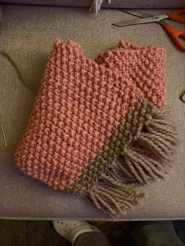 Customer photo review of KNITTING KIT LILIUM SCARF