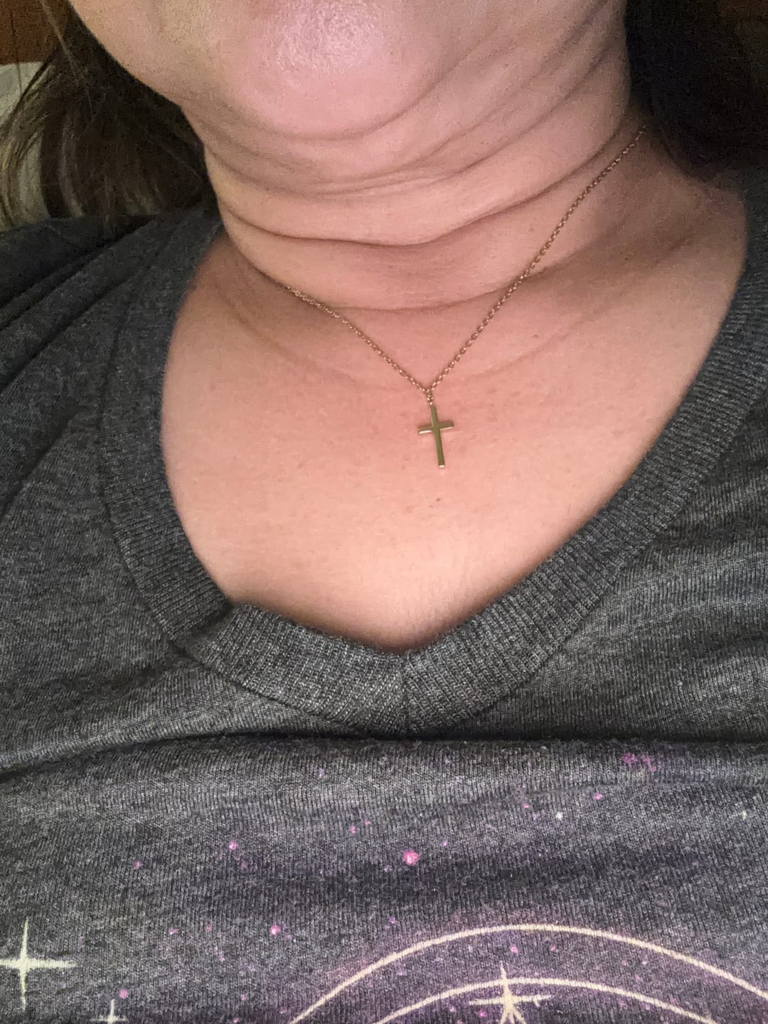 Customer photo review of Cross Pendant Necklace